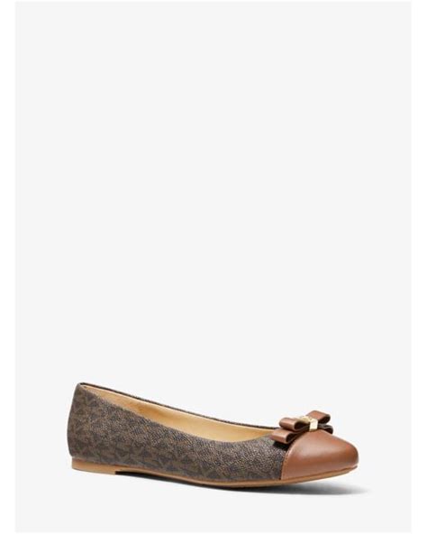 michael kors andrea|Andrea Logo Ballet Flat .